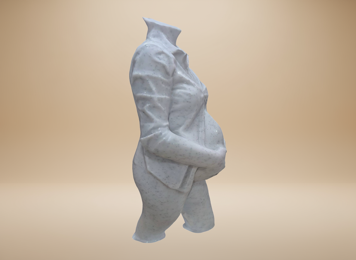 Busto 3D Embarazo con camiseta