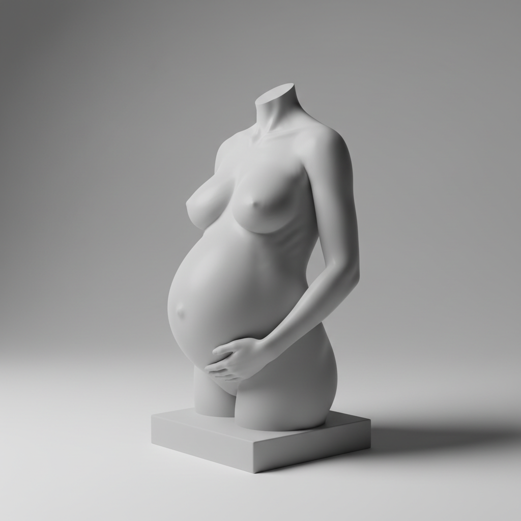 Busto 3d Embarazo natural