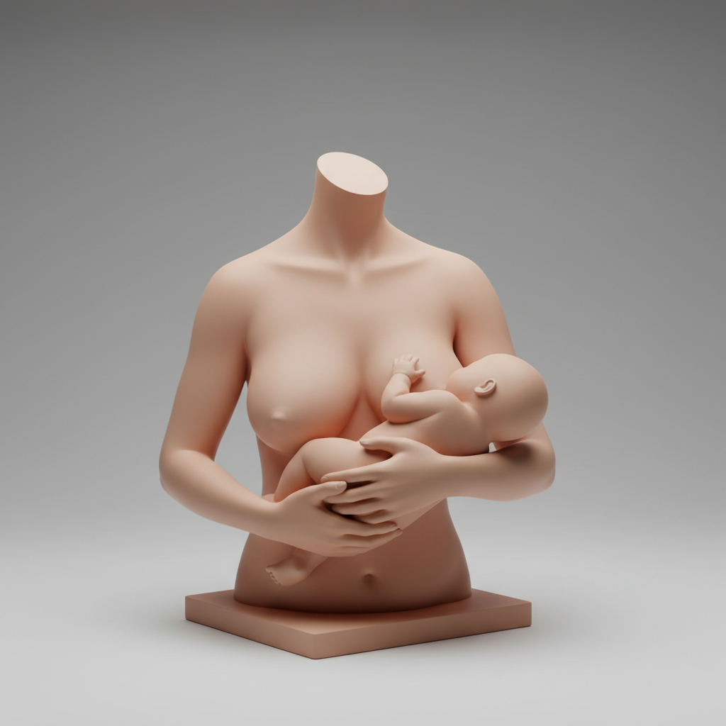 Busto 3D lactancia