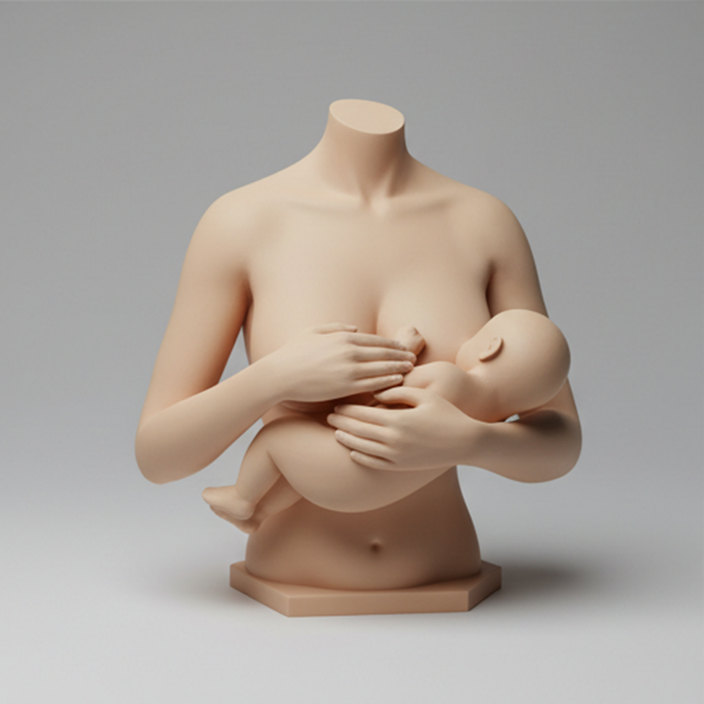 Busto 3D lactancia