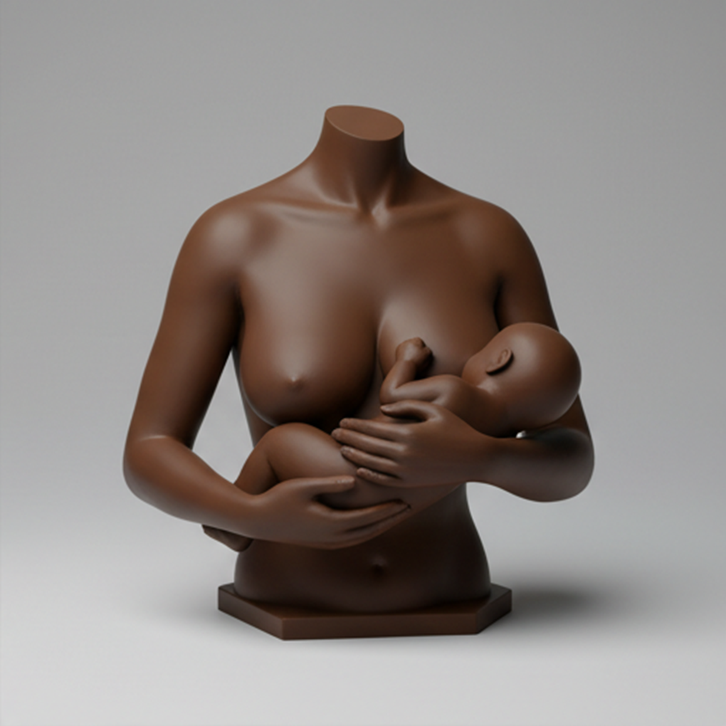 Busto 3D lactancia